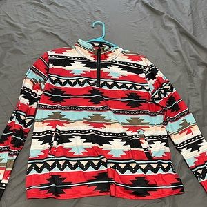 Aztec Quarter Zip Pull Over